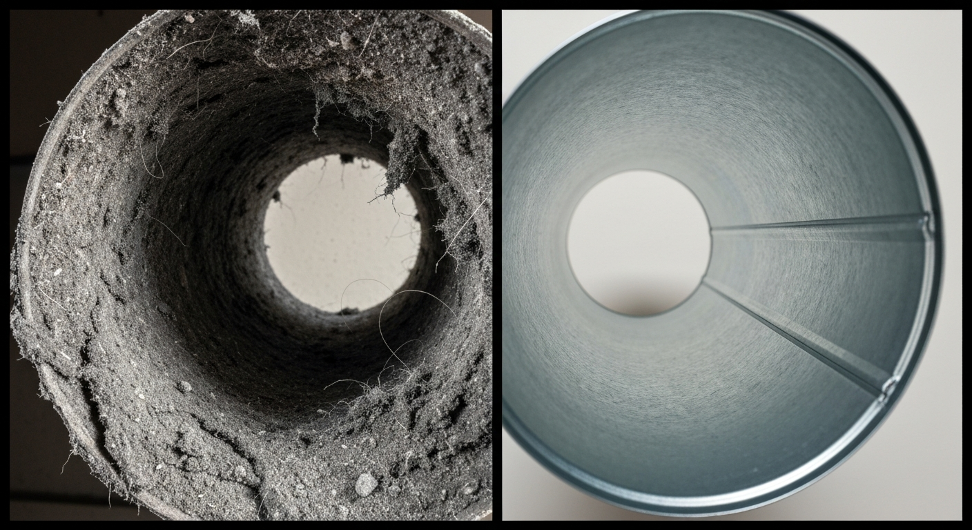 Dirty vs Clean Air Duct — What's inside your Bay Area home's ductwork