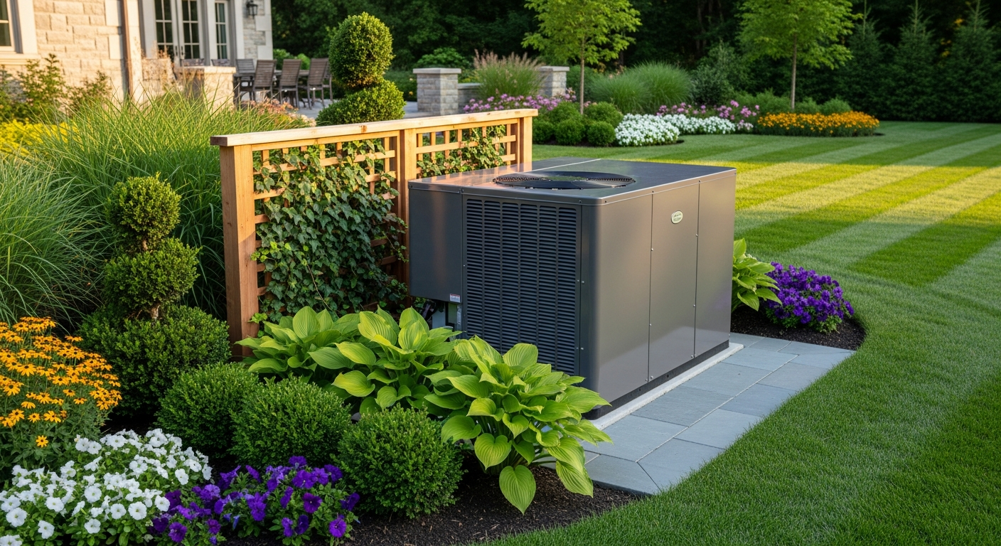 Luxury residential HVAC outdoor unit