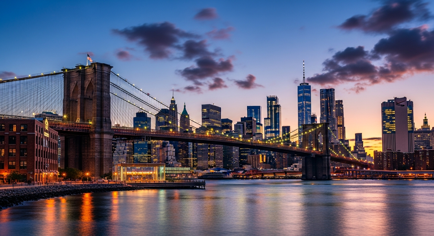 Brooklyn Bridge and Skyline
