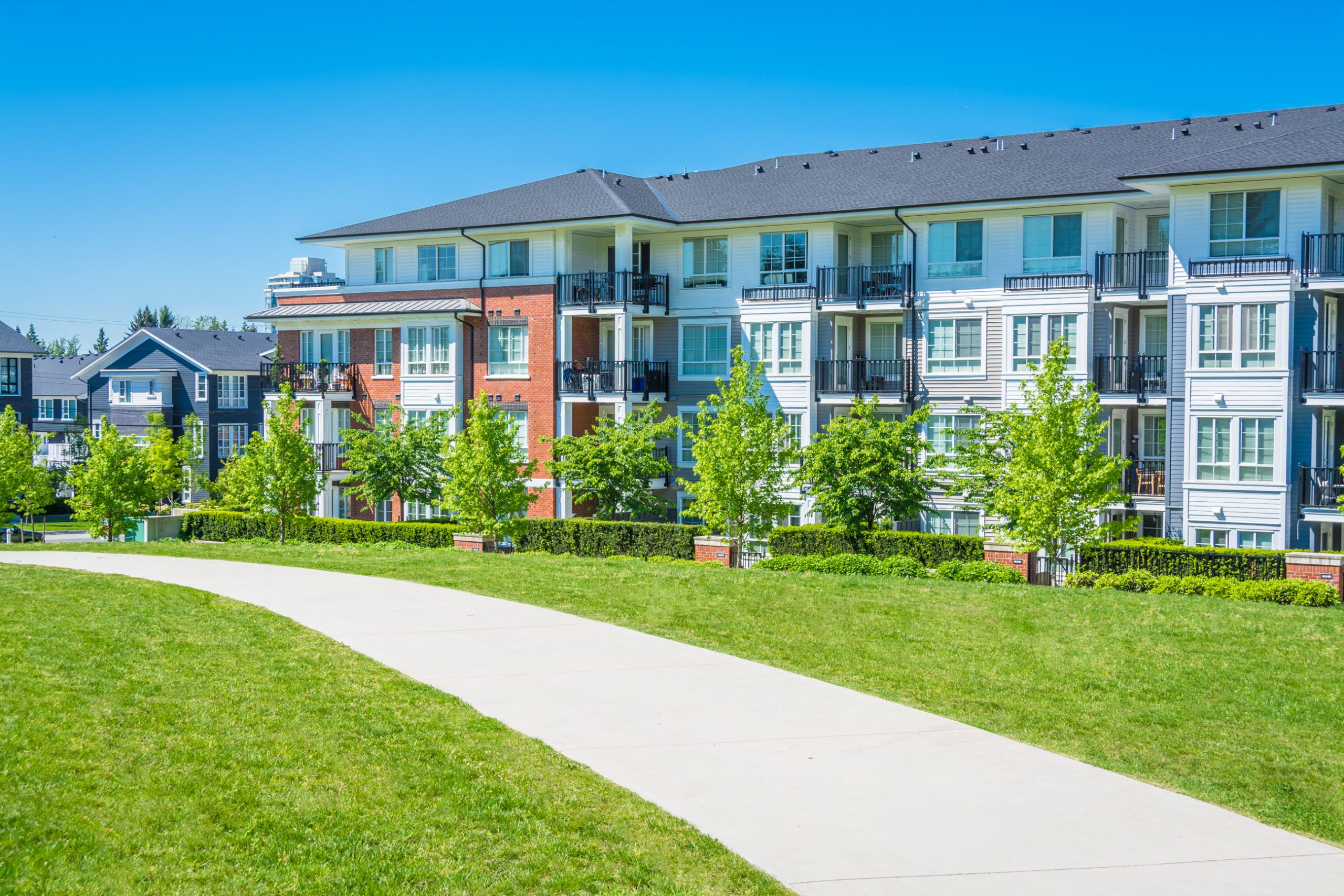 Apartment building exterior