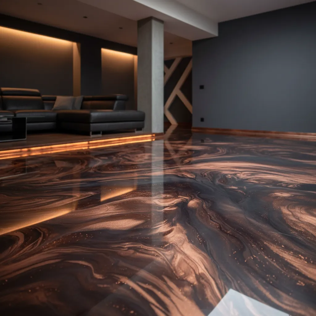 Designer Metallic Floor System