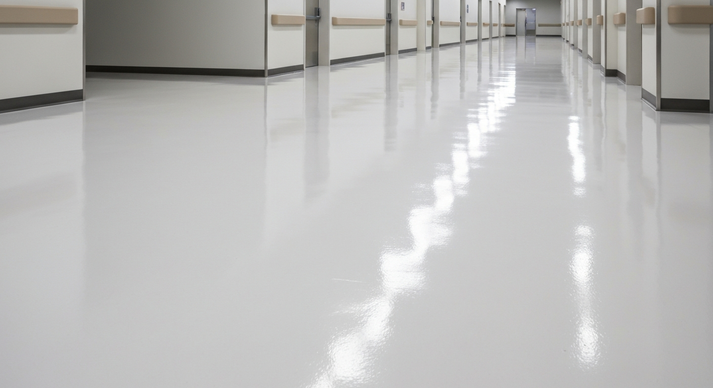 Commercial hospital floor