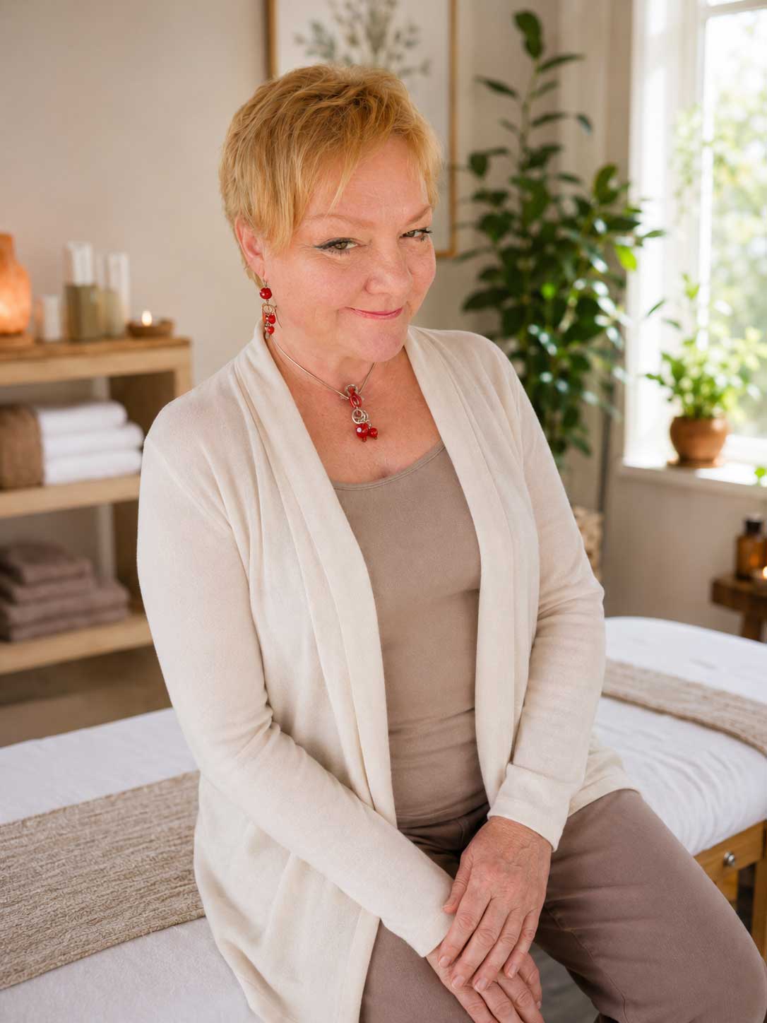 Victoria Dolidze, founder and licensed massage therapist at Health and Healing Oasis, Newport Beach CA.