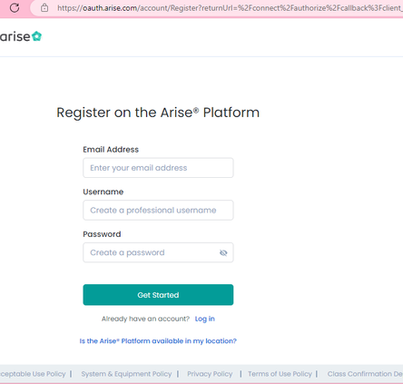 Step 1: Go to the Registration Portal