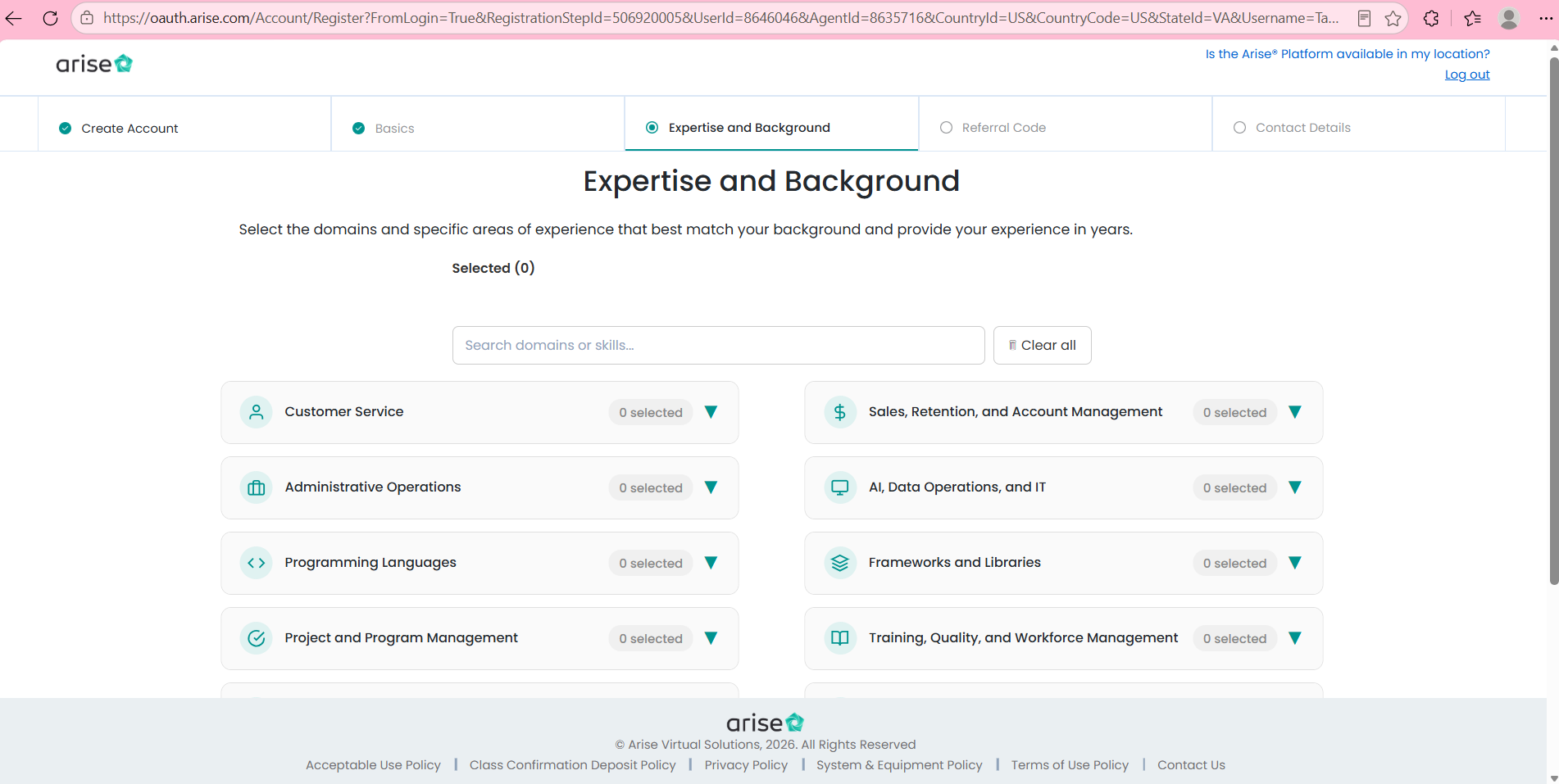 Step 5: Expertise and Background