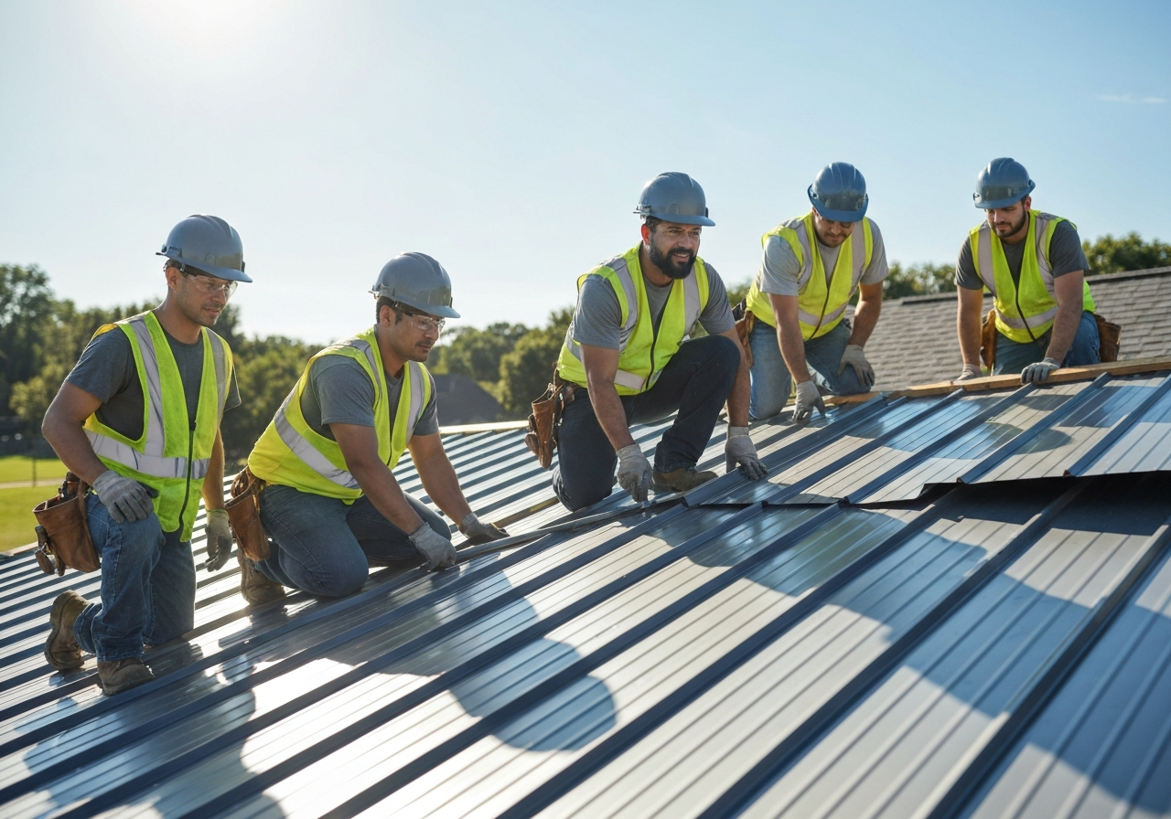 J&Z Roofmasters team providing expert roofing services and installation in Cebu