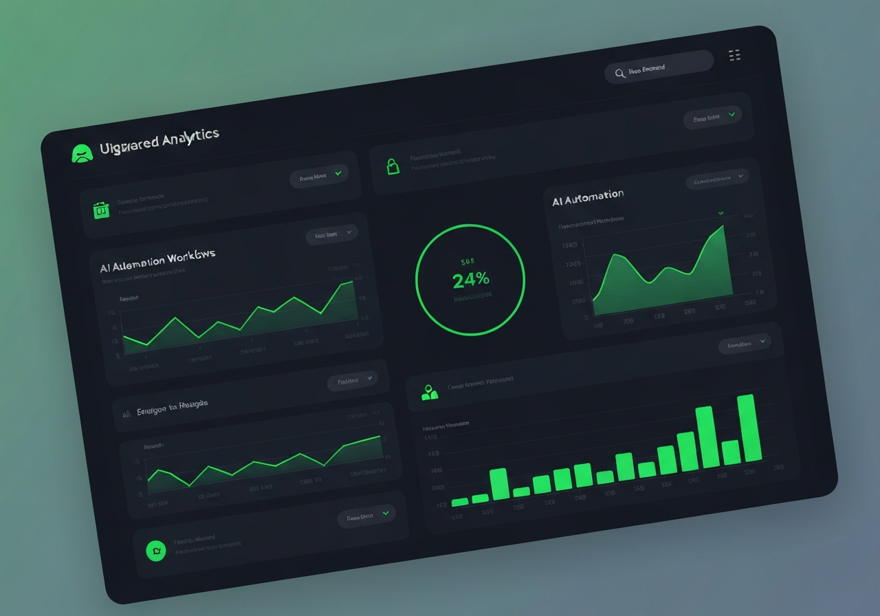 S.M.A.I.S. automated CRM dashboard for a real estate agency showing lead pipeline and AI workflow automation