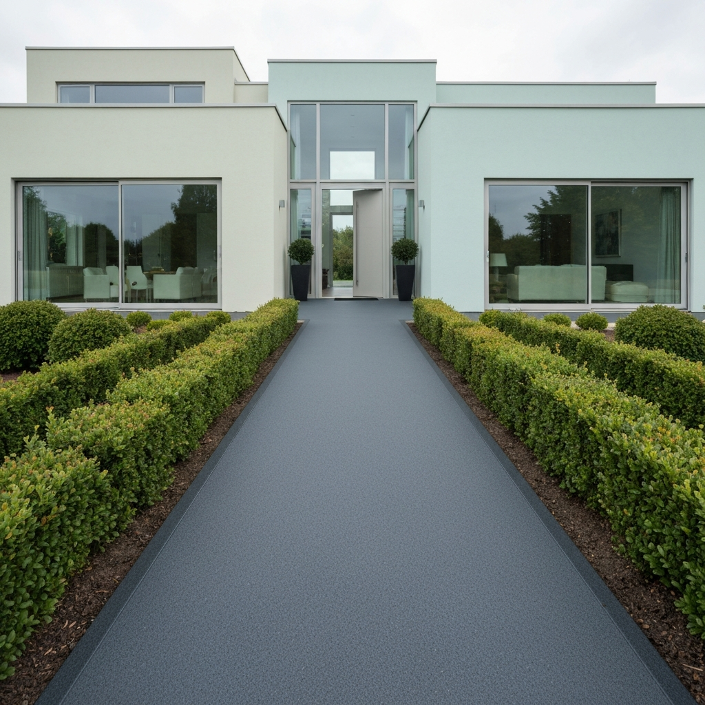 Resin driveway project example 2 completed in Ross-on-Wye