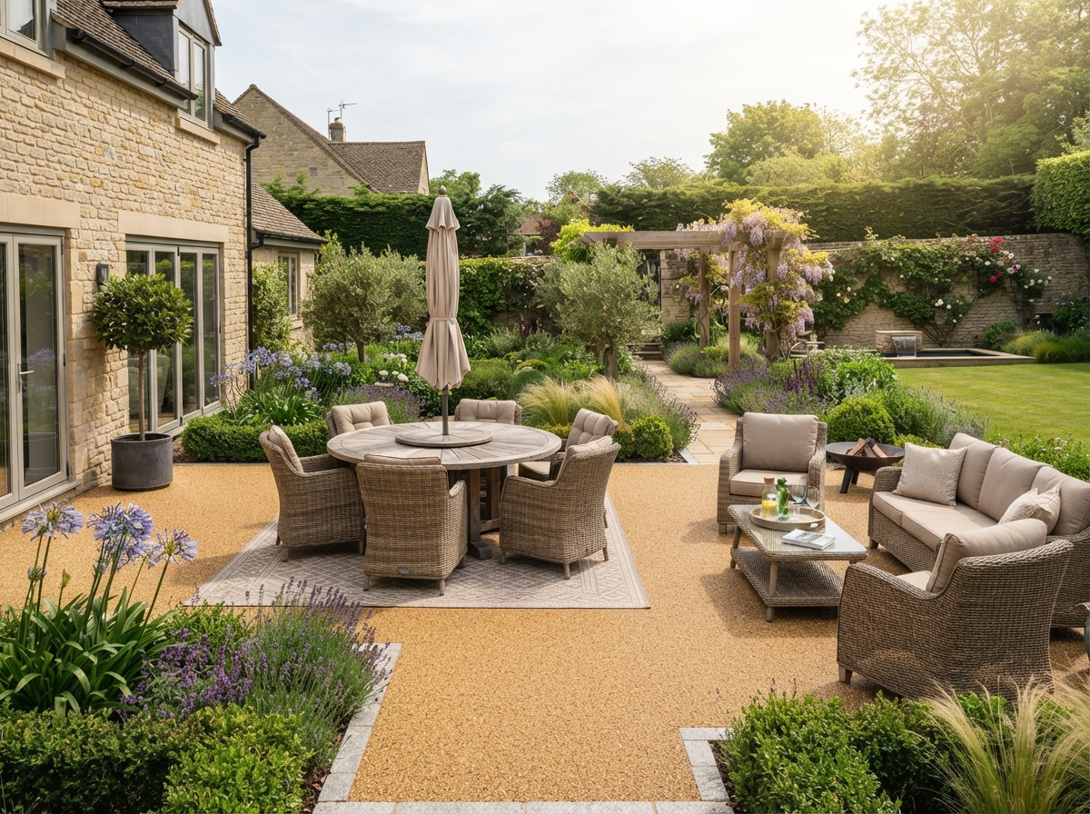 Resin Patios installation by Hereford Resin Driveways