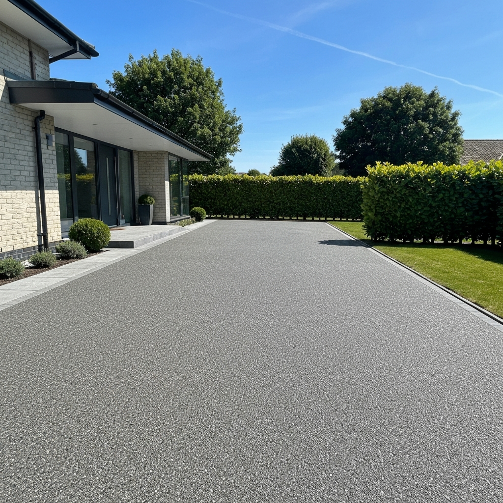 High quality resin bound driveway installation in Hereford