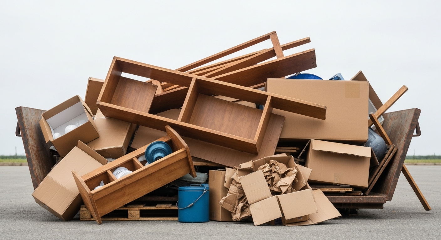 Household junk and furniture