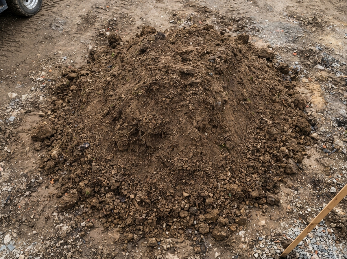 Dirt and soil pile for dumpster rental Amarillo TX