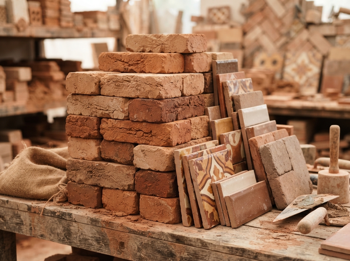 Masonry bricks and tiles