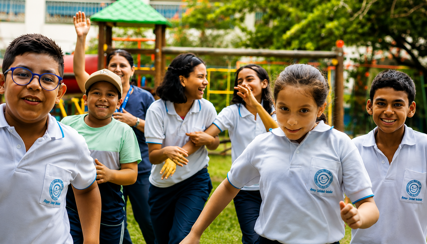 Niños del Instituto para Niños Ciegos y Sordos del Valle del Cauca