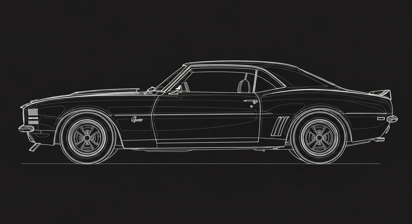 Cars blueprint sketch