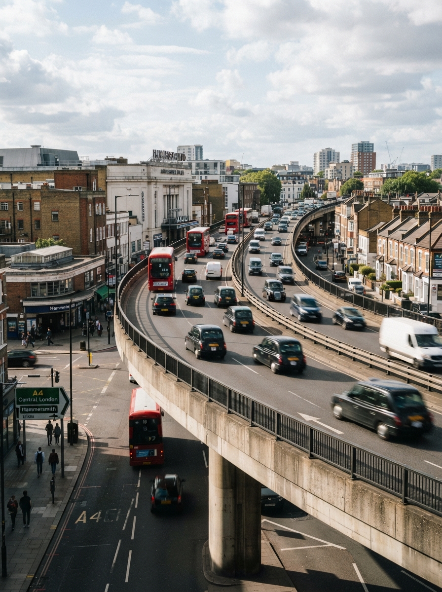 A4 / Hammersmith Flyover, Hammersmith, London