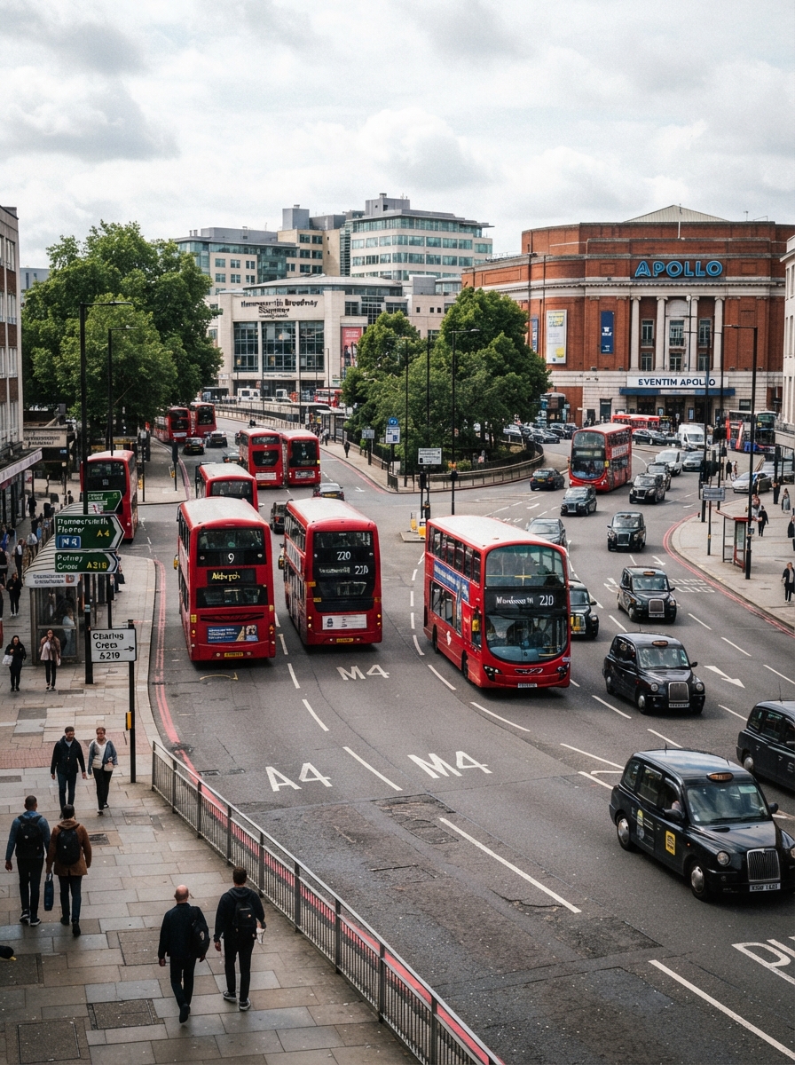 Hammersmith Gyratory, Hammersmith, London