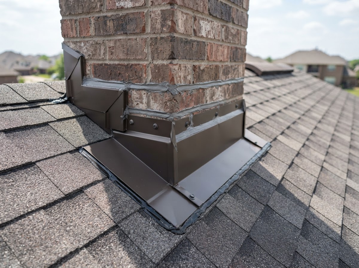 Custom flashing installation