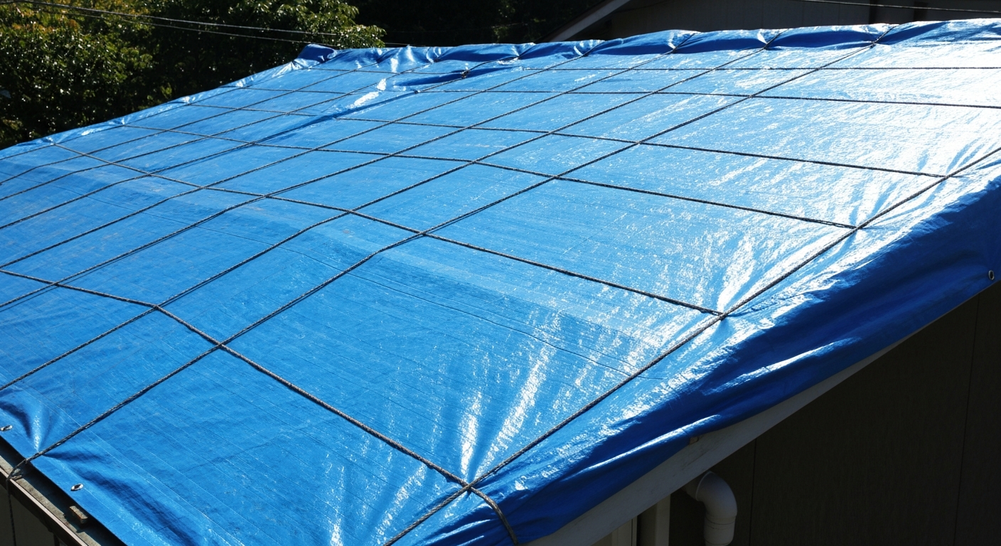 Storm damaged roof in Central Alabama after severe weather