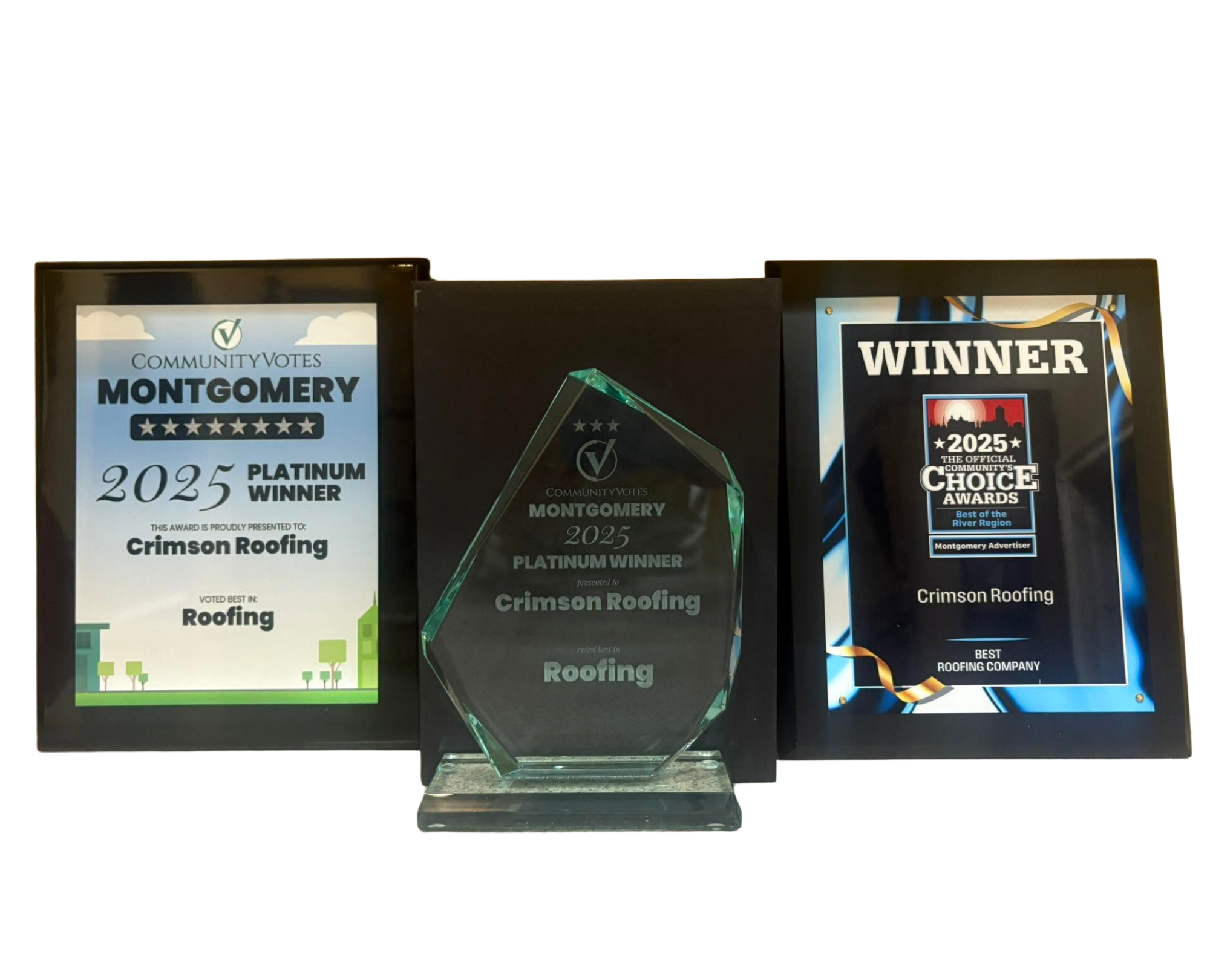 Crimson Roofing Awards - Best of the River Region 2025 & 2026 Winner