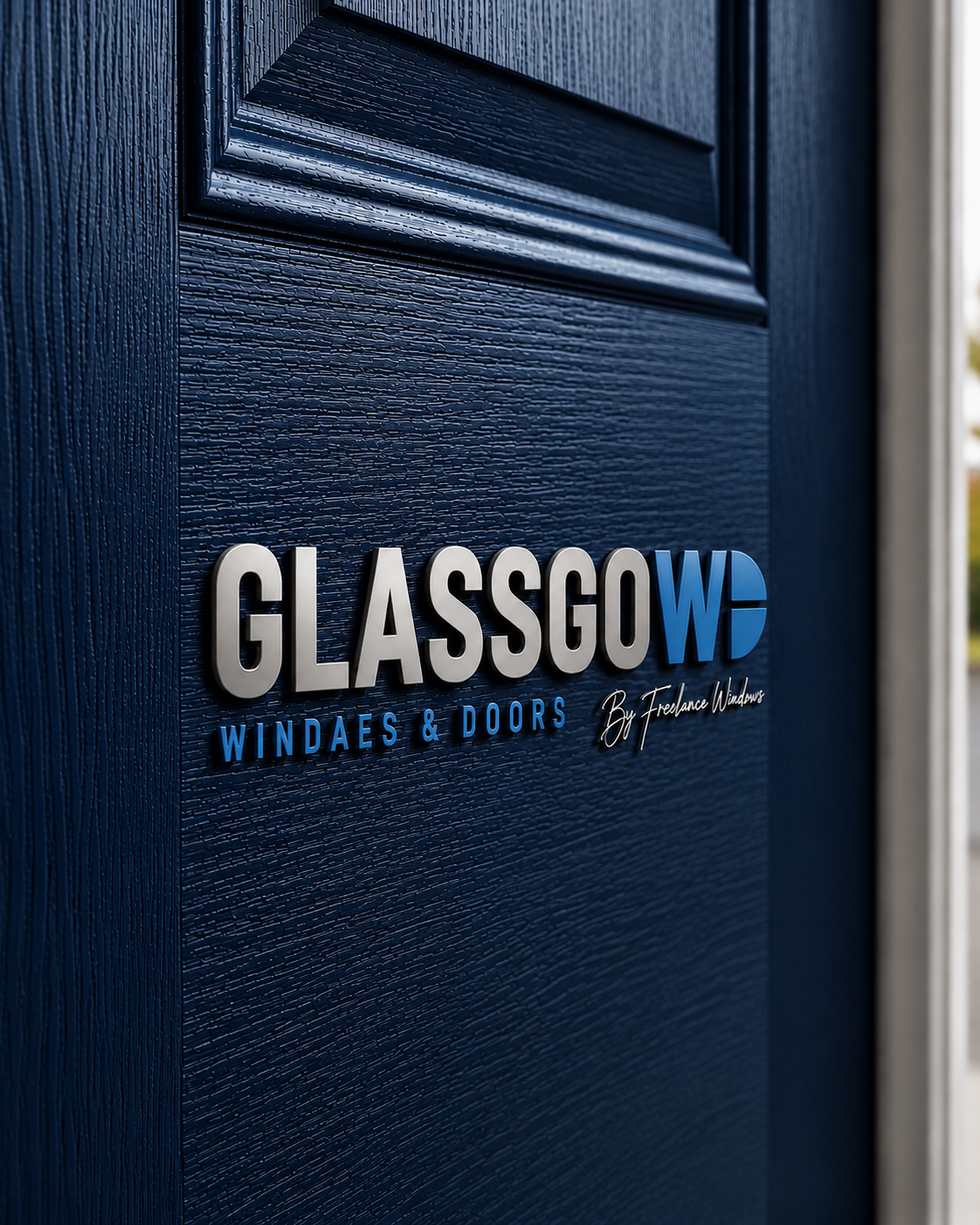Navy Blue Door