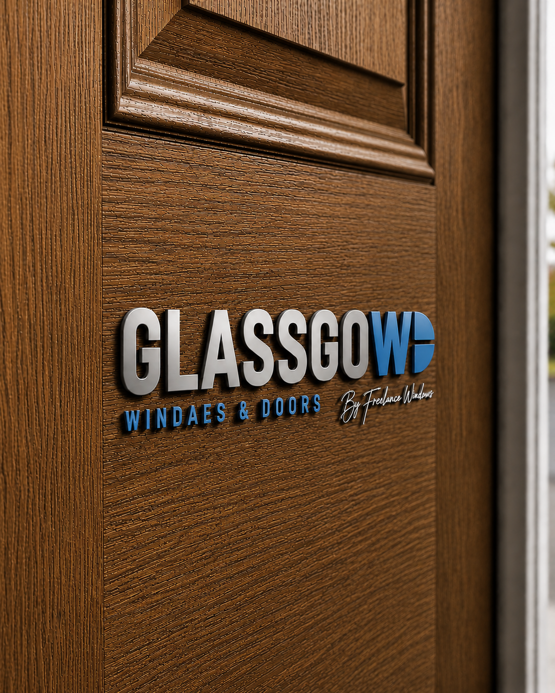 Oak Woodgrain Door