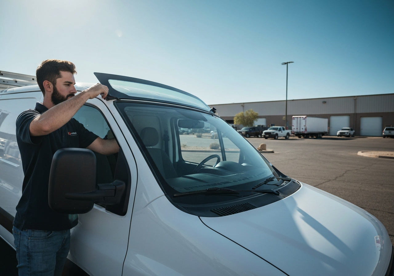 Mobile Fleet Windshield Replacement in Tucson