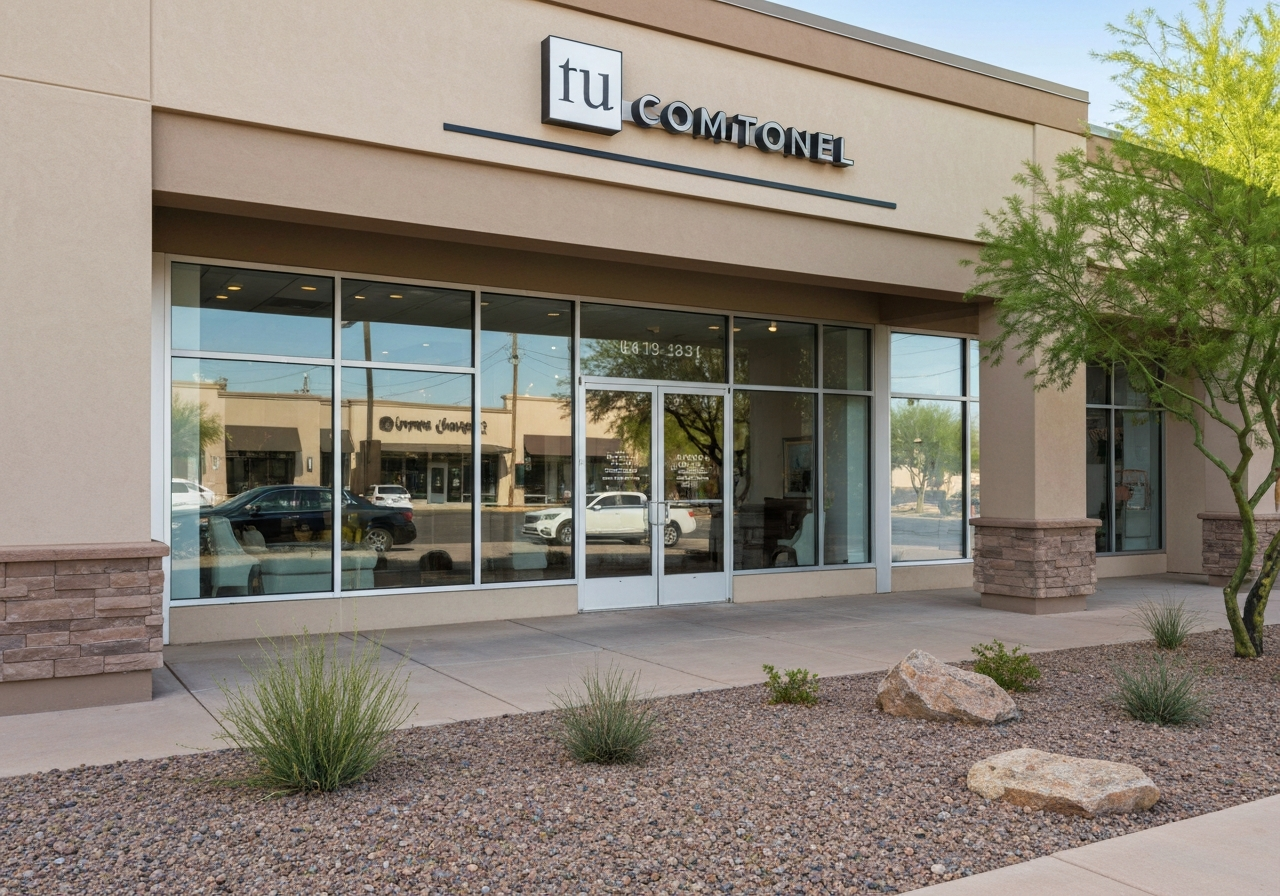 Professional storefront appearance in an Arizona commercial district