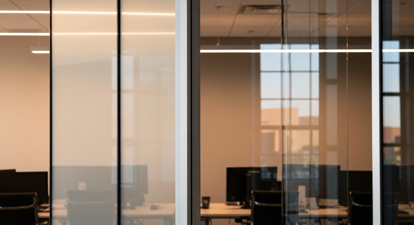 Subtle professional glass reflections