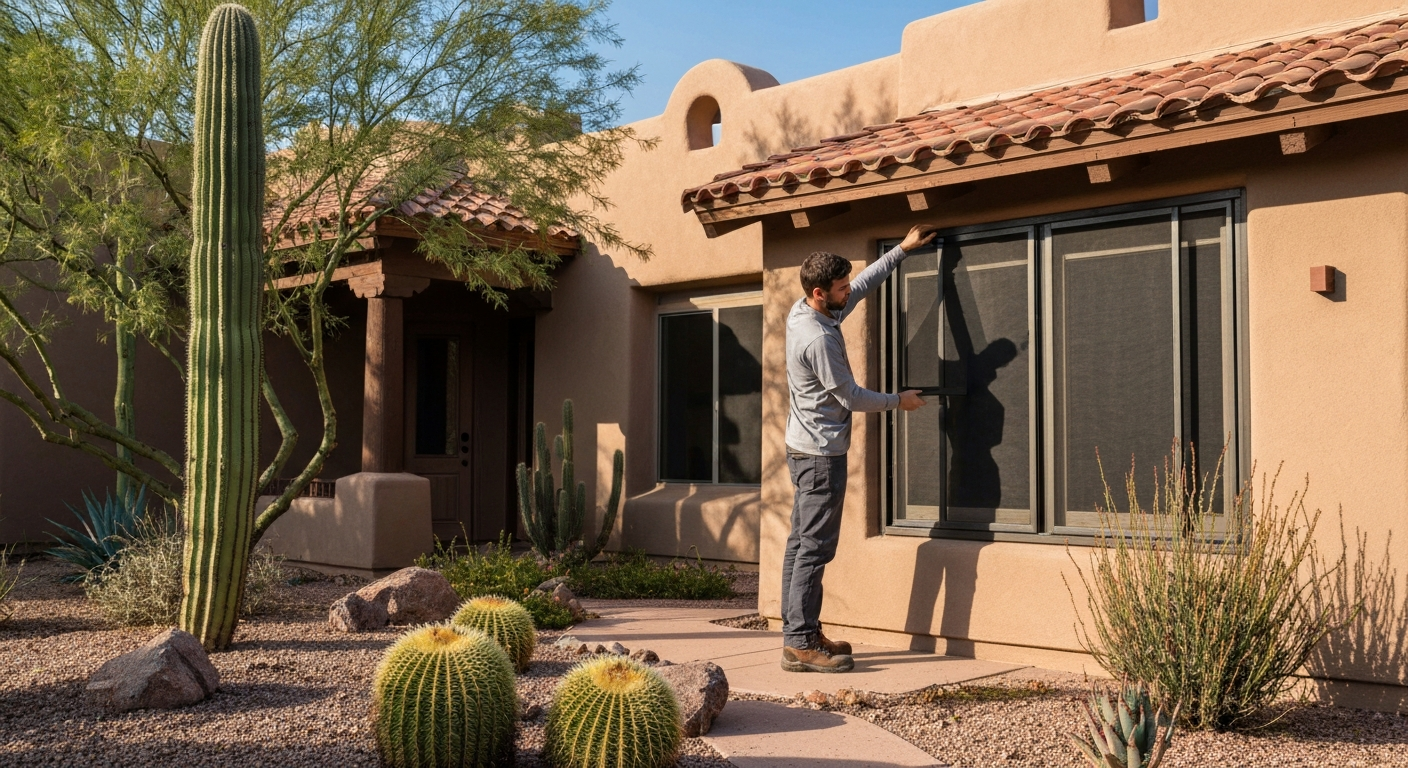 Window Screens and Screen Repair in Tucson