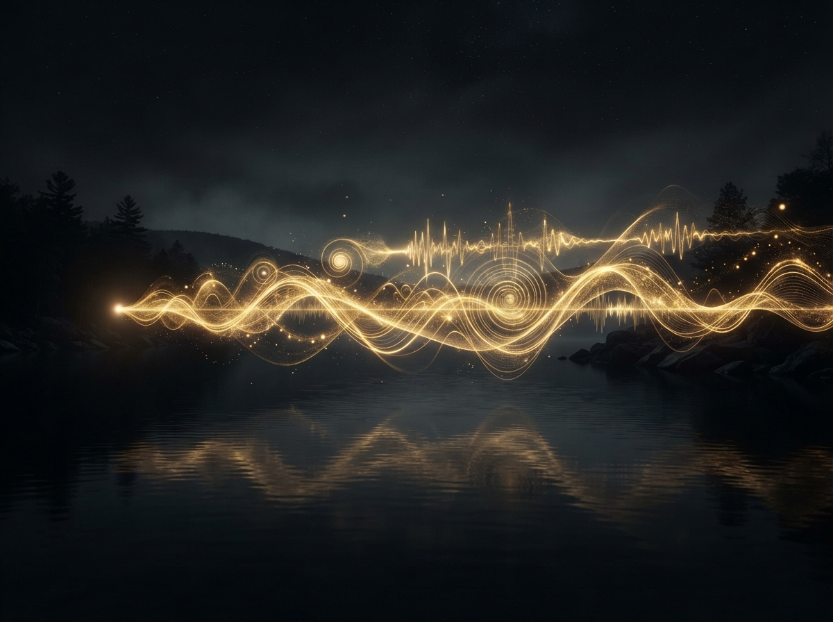 Calming acoustic sound relaxation environment