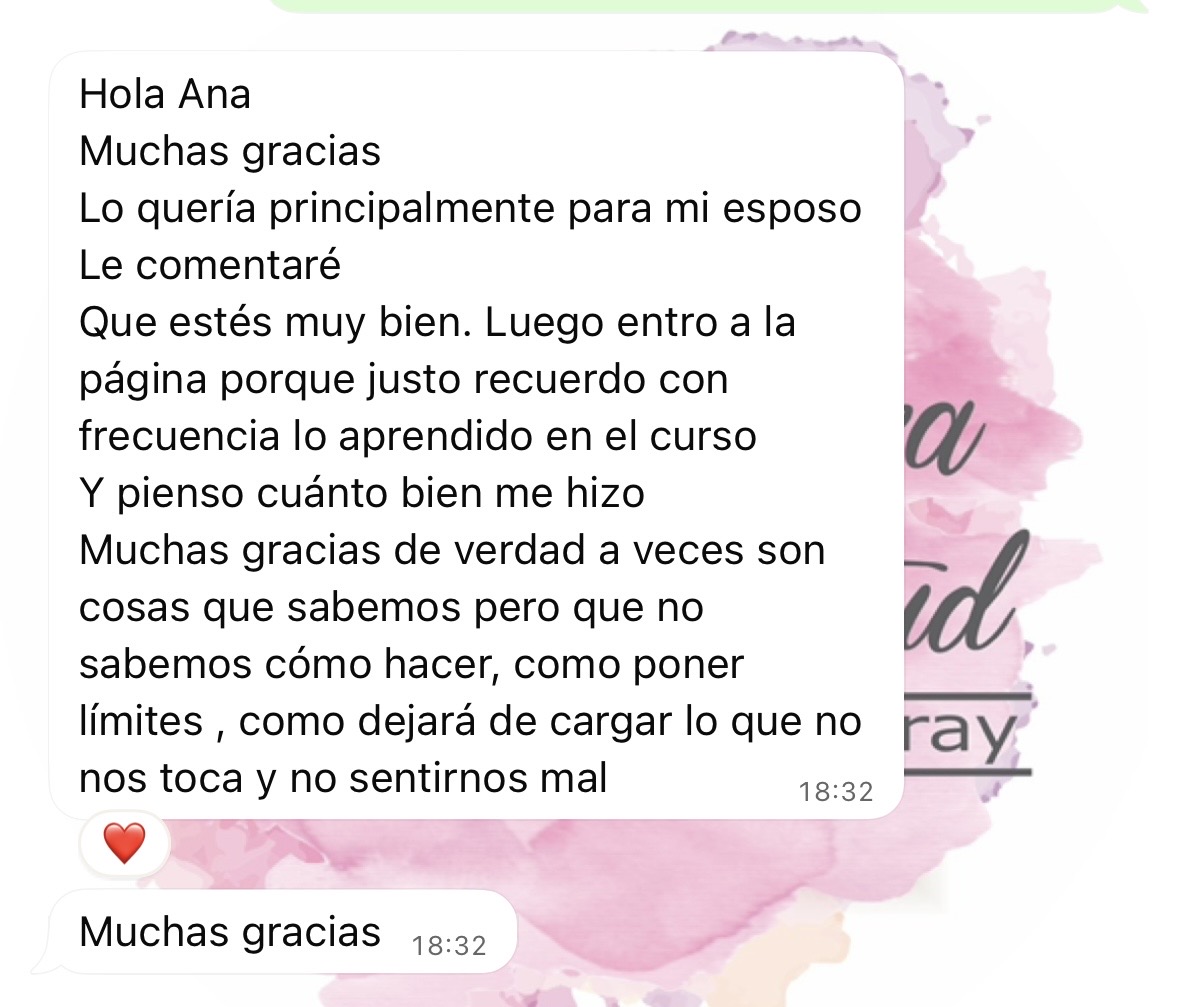 Mensaje de paciente