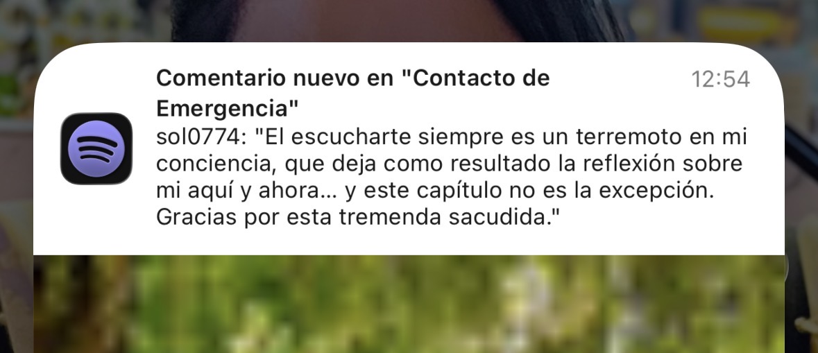 Mensaje de paciente