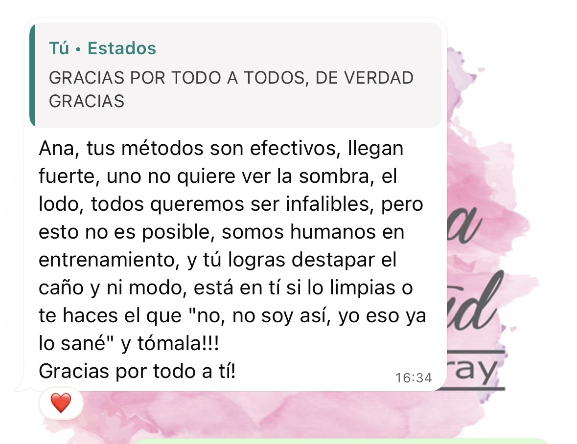 Mensaje de paciente