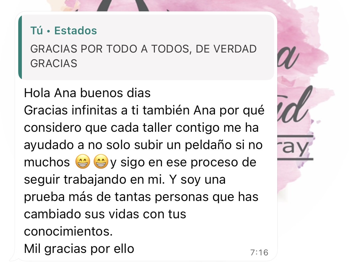 Mensaje de paciente