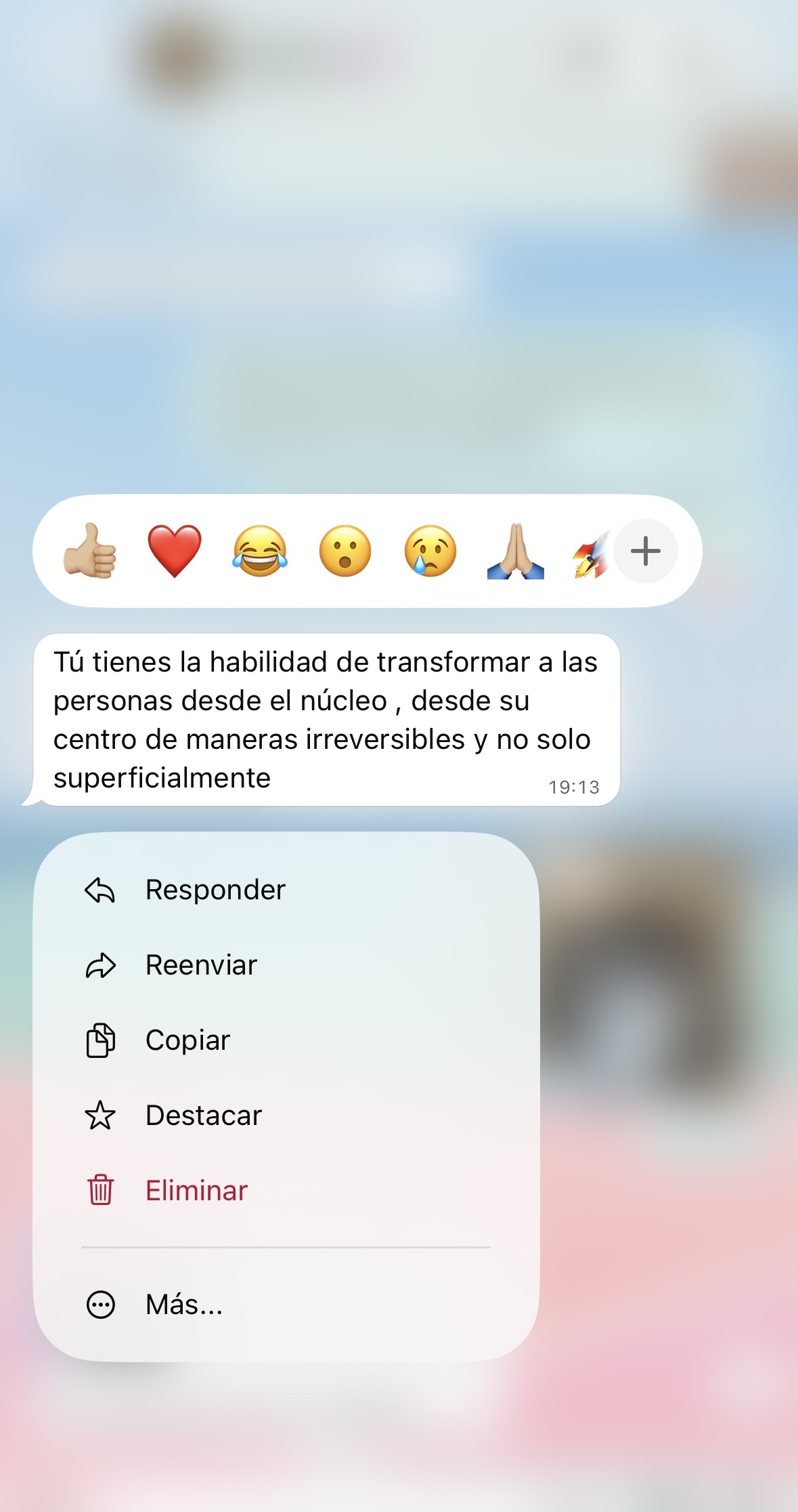Mensaje de paciente