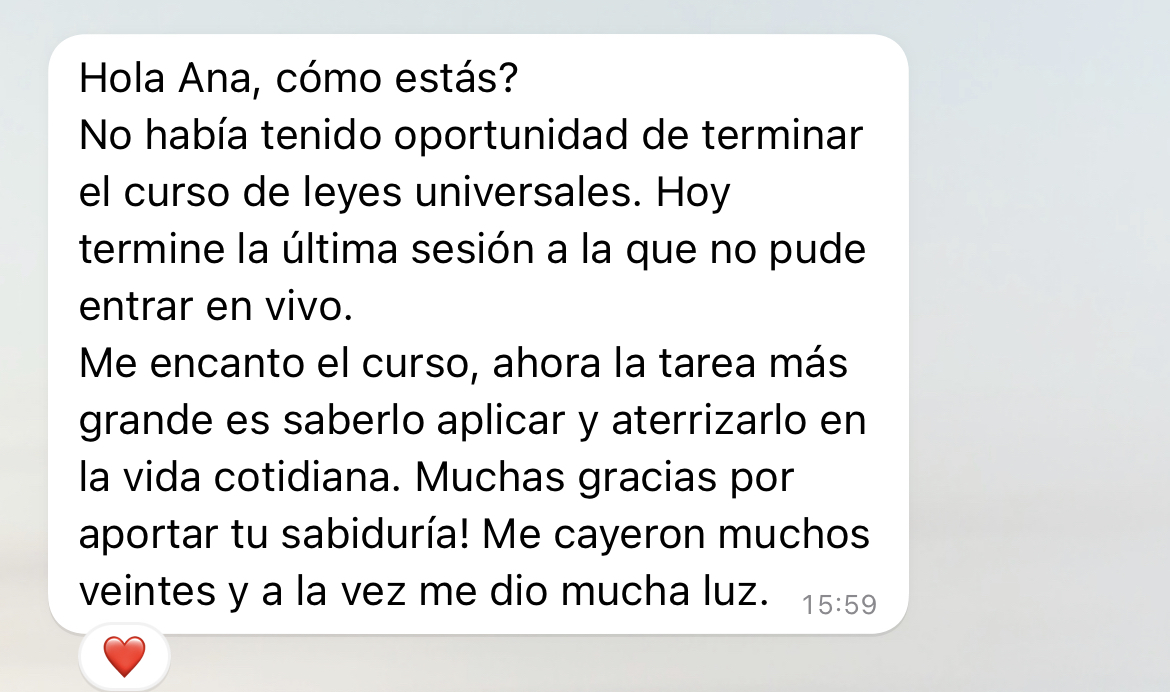 Mensaje de paciente