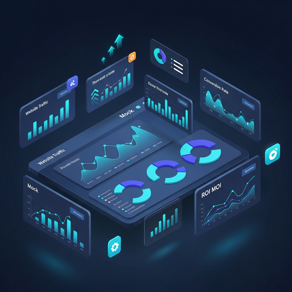 Digital marketing analytics dashboard