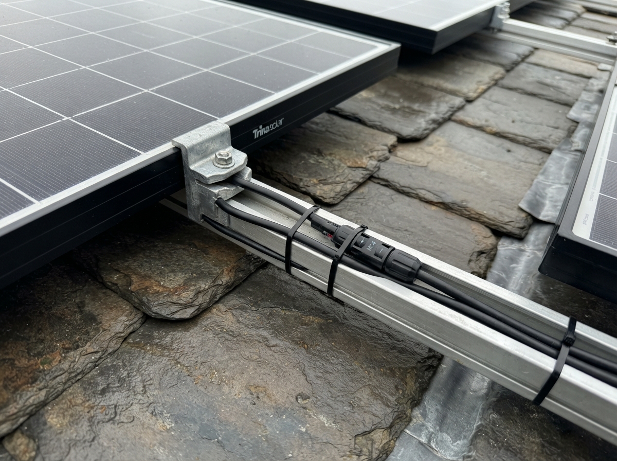 Solar Panel Installation completed project 2 in Edinburgh by Alpha Roofing & Building