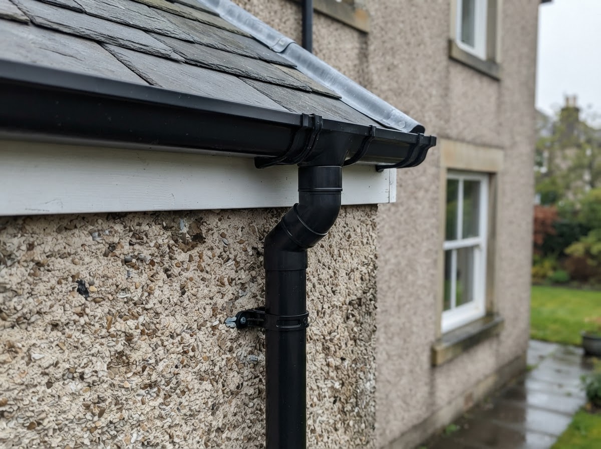 Gutter Installation completed project 5 in Edinburgh by Alpha Roofing & Building