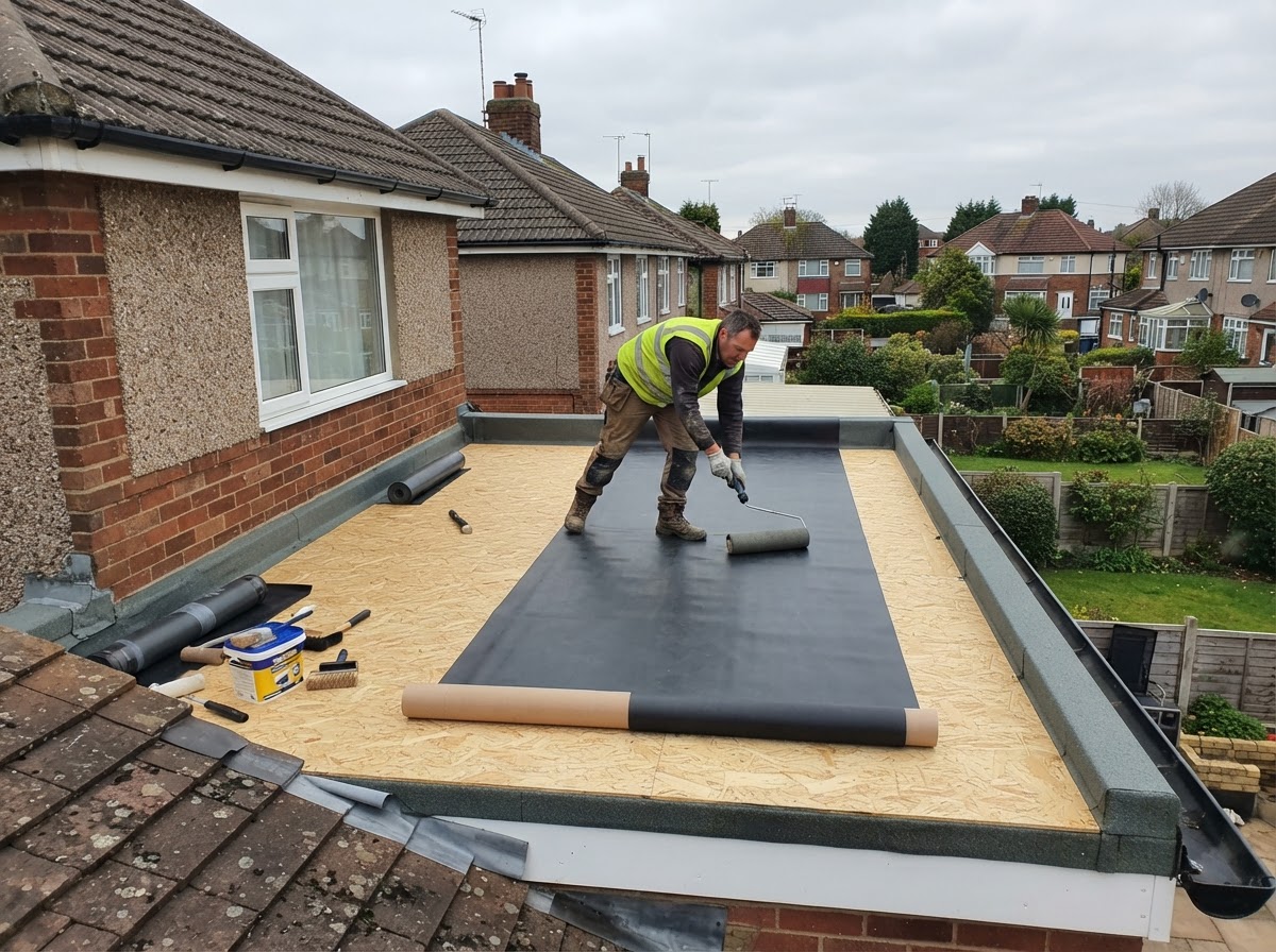 Flat Roofing completed project 6 in Edinburgh by Alpha Roofing & Building
