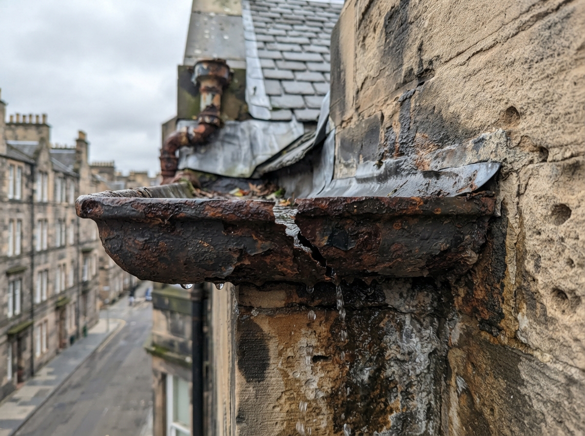 Gutter Repair completed project 3 in Edinburgh by Alpha Roofing & Building