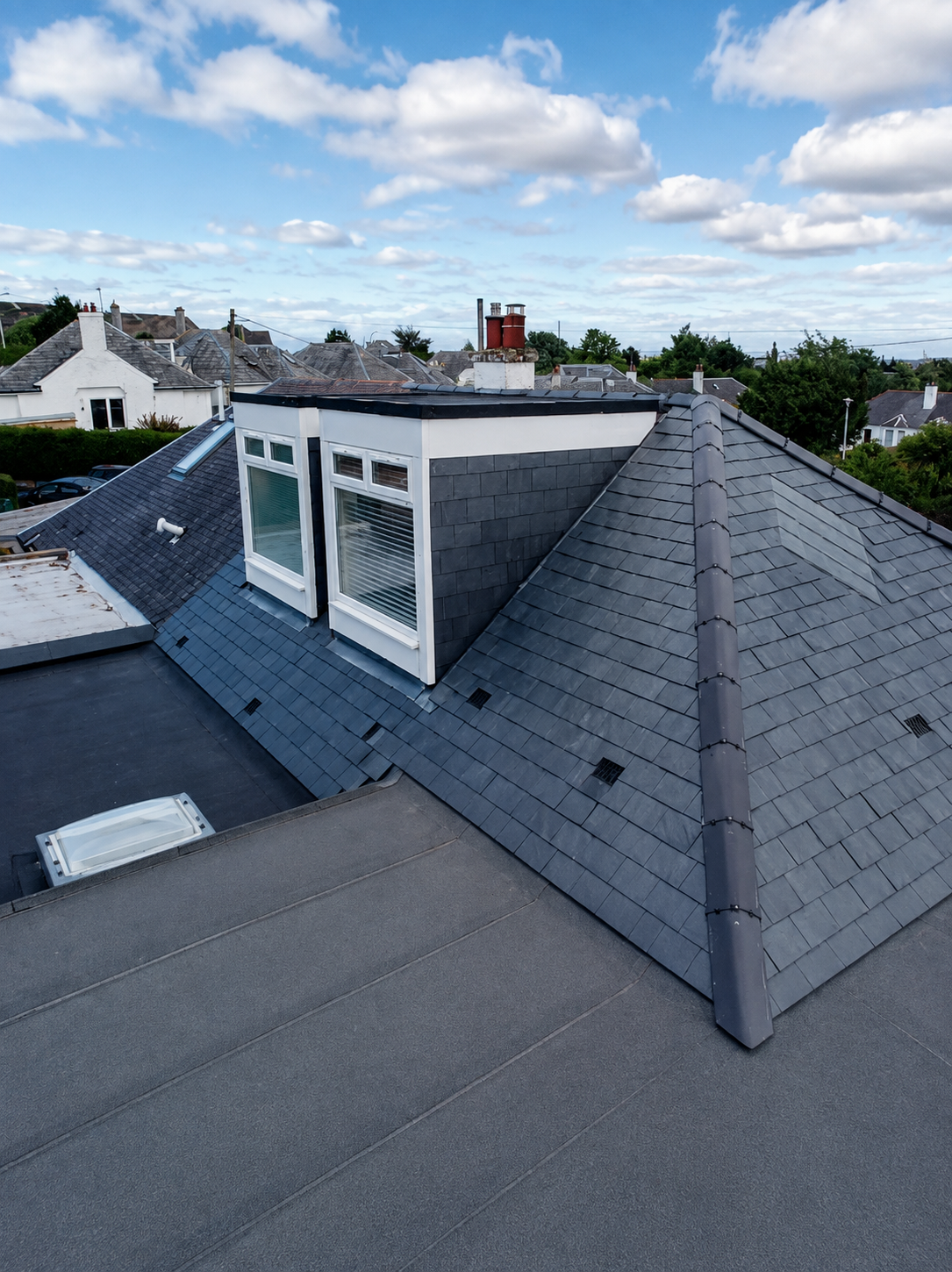 Professional roofing work by Alpha Roofing & Building Edinburgh