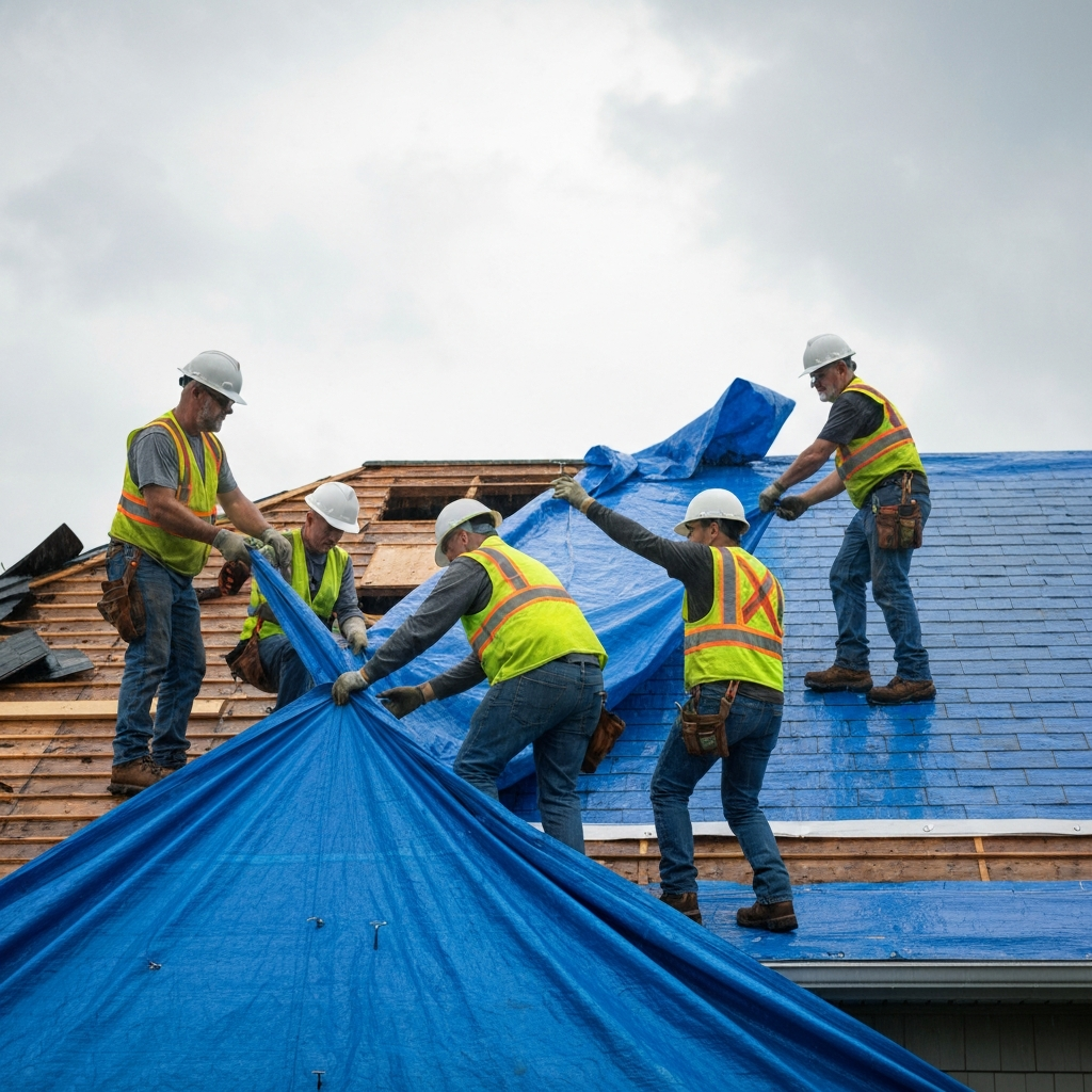 Emergency Roof Tarping