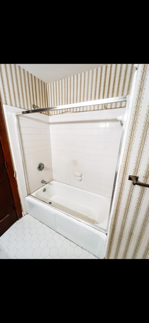 Outdated Tub & Enclosure (Before Conversion)