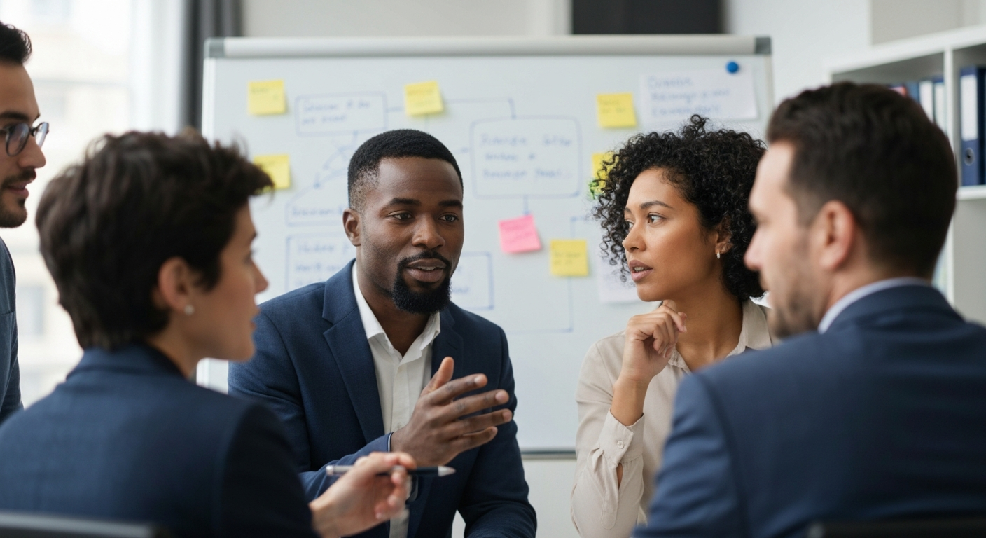 Diverse business scene 4