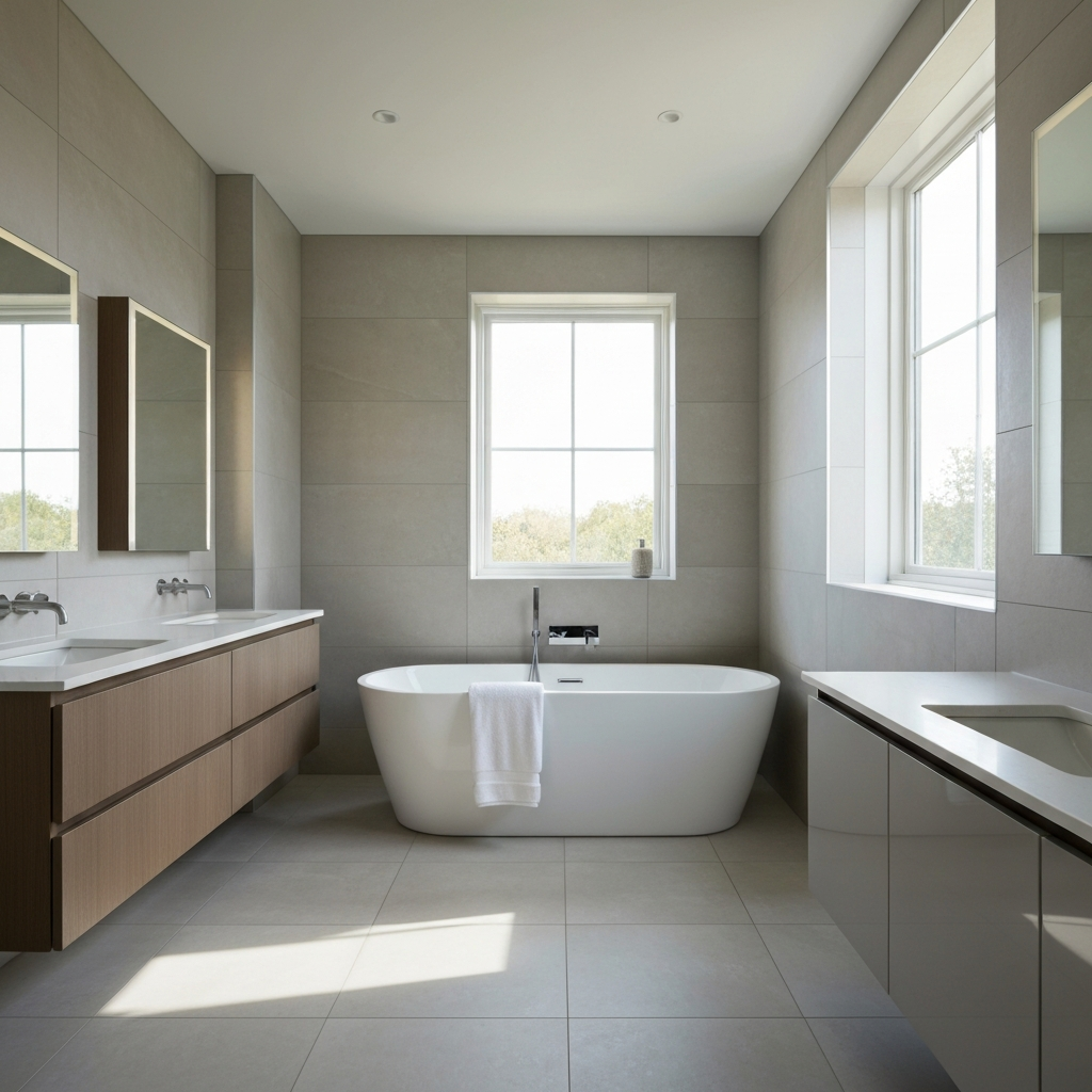 Modern luxury bathroom renovation in Melbourne