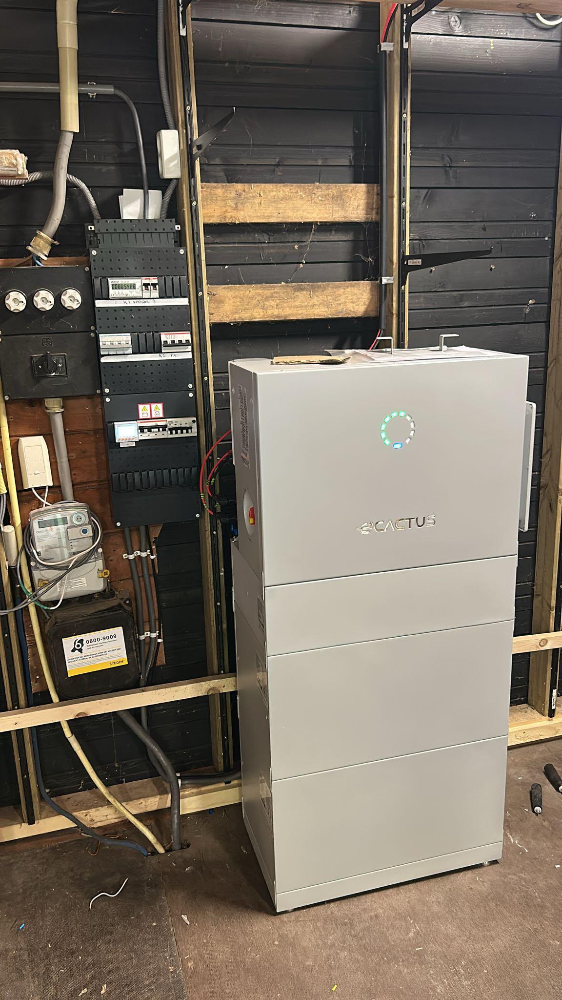 Thuisbatterij installatie