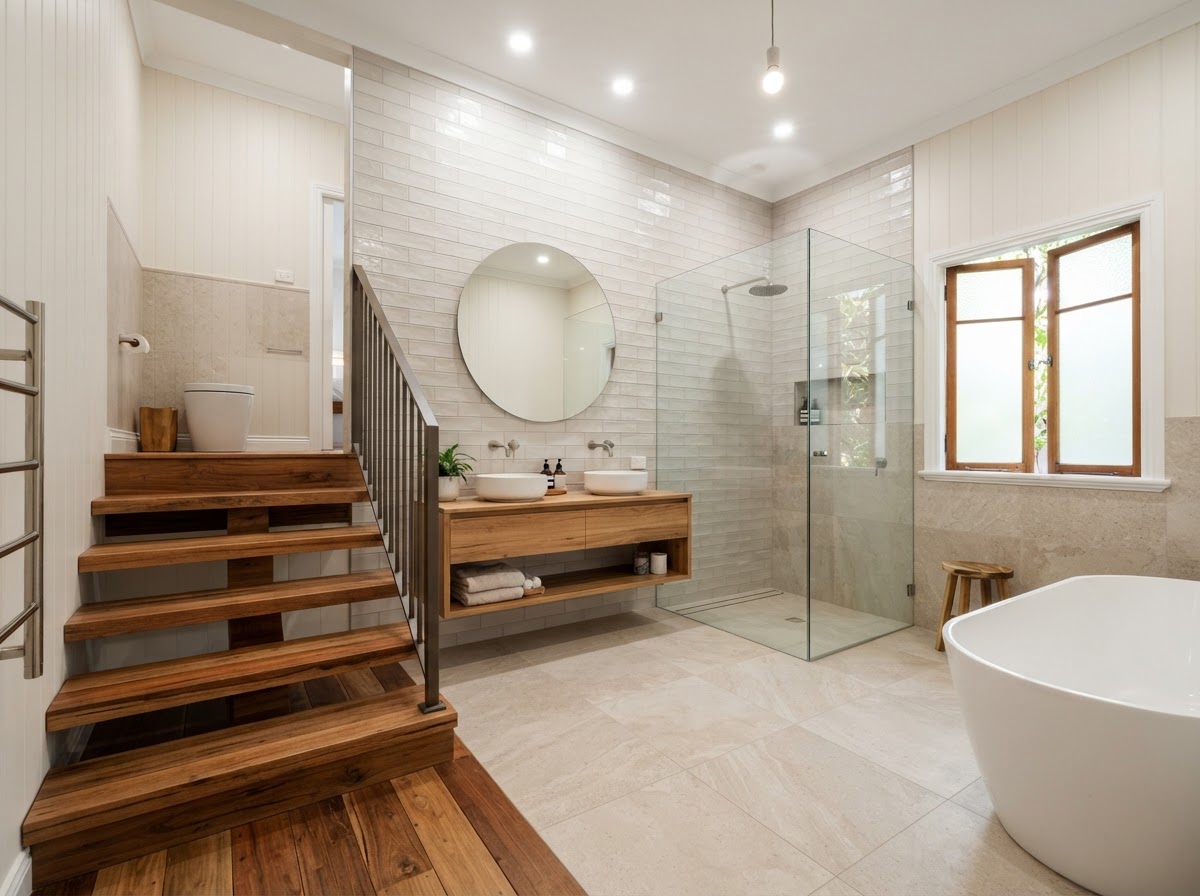 Queenslander Sub-Floor & Bathroom Framing