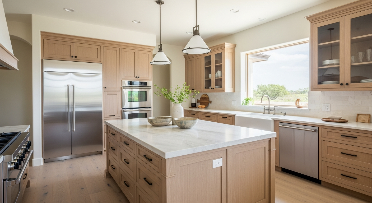 Custom kitchen in Coastal Bend